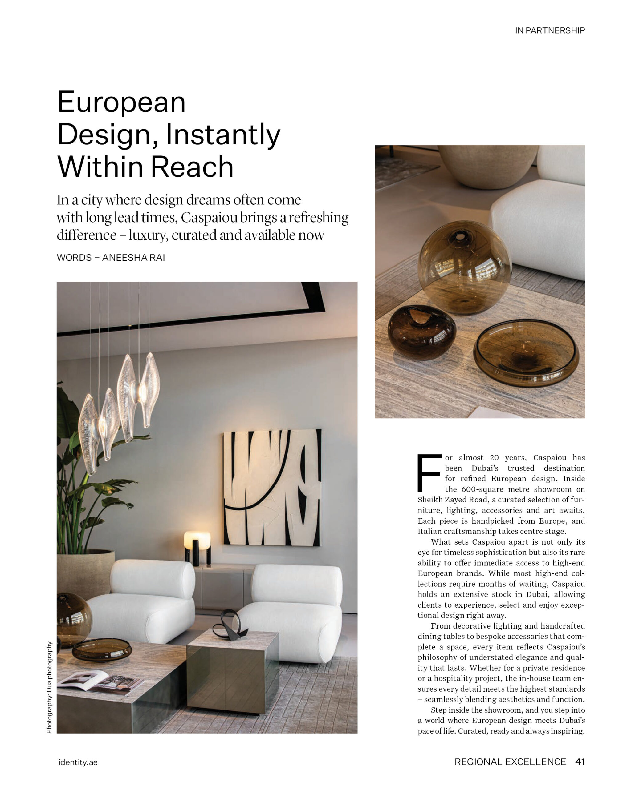 Caspaiou in identity Magazine November 2025