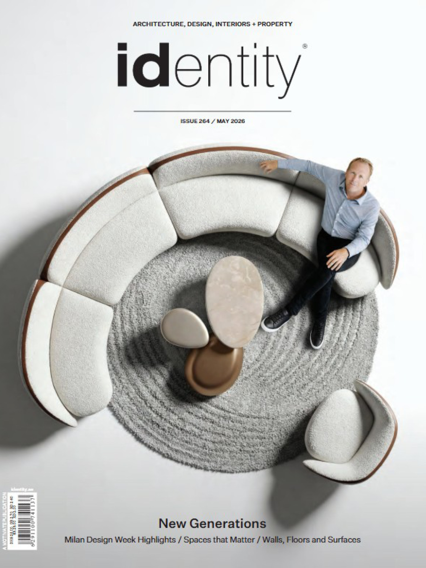 identity Magazine May 2026, including Caspaiou Design & Interiors and Atmos design studio
