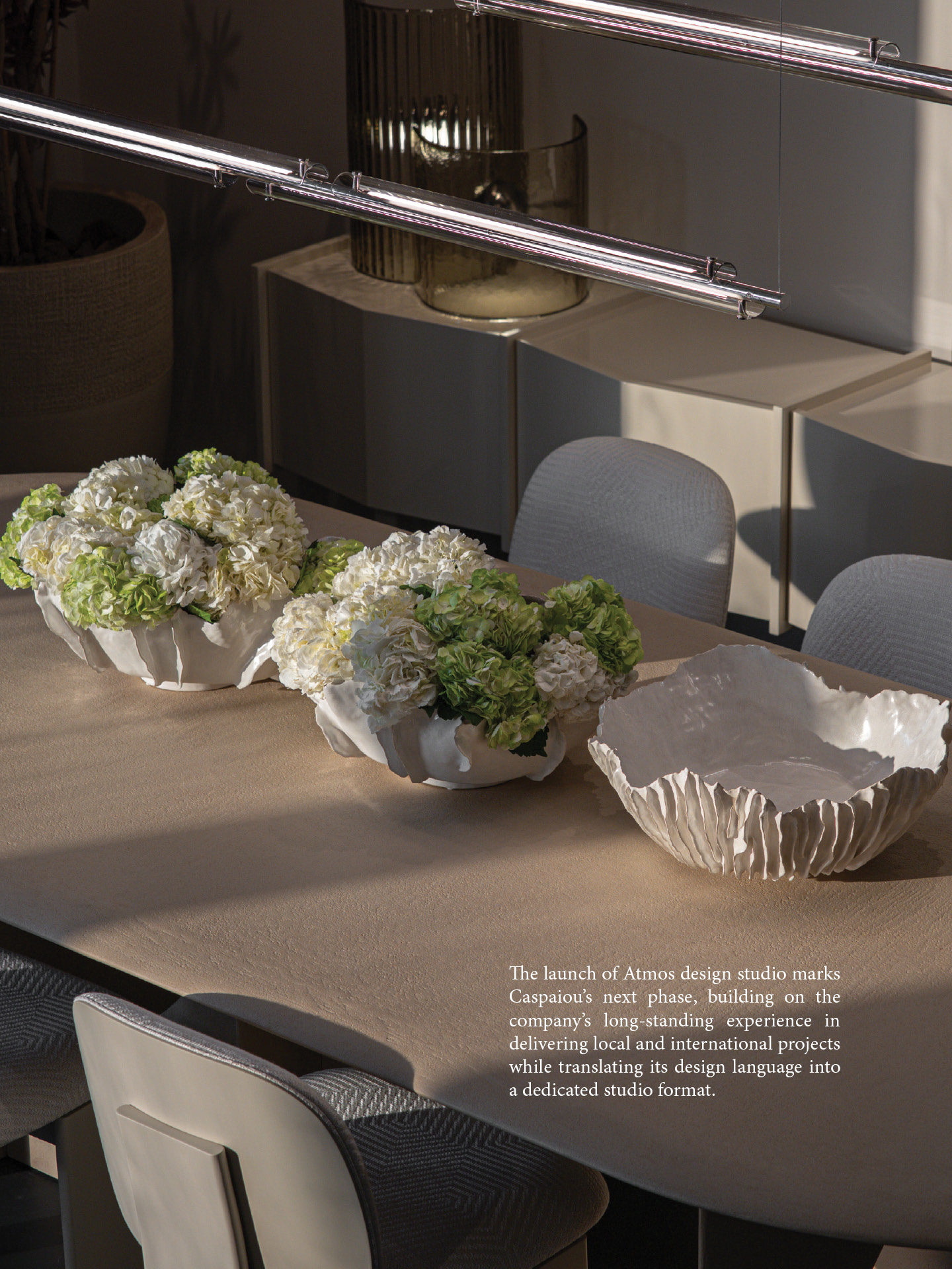 identity Magazine May 2026, including Caspaiou Design & Interiors and Atmos design studio