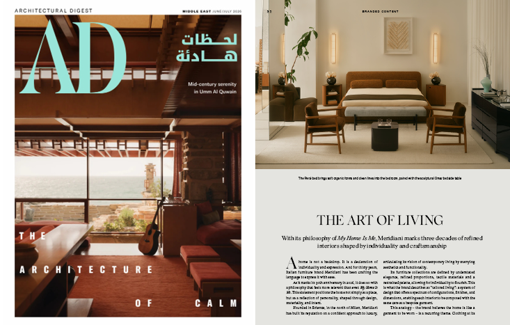Caspaiou with Meridiani in AD Middle East June/July 2026